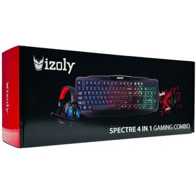 Resim İzoly Spectre 4 in 1 Kulaklık + Mousepad + Klavye + Mouse Seti 