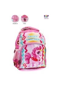 Resim 2 Gözlü Sweet Unicorn Anaokulu Çantası - Kız Çocuk Çanta Kreş Çantası - Unicorn Çanta Çok Renkli 