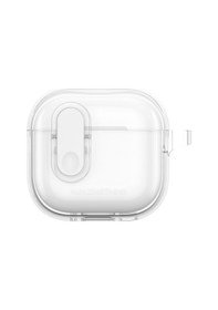 Resim Apple Uyumlu AirPods 4 Kılıf Amazingthing Magnetik Kilit Tasarımlı Minimal Serisi Kılıf Şeffaf 