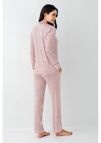 Resim Pierre Cardin Kadın Kırmızı Gömlek Pijama Kırmızı 