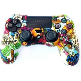 Resim Playstation 4 Desenli Kol Koruyucu Silikon Kılıf 9p4 