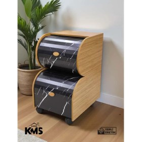 Resim Özbience Iki Katlı Sürgülü Ahşap Sebzelik, Pratik ve Şık Tasarım 