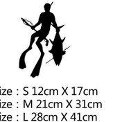 Resim N453-boyutu S-6-gri-moda Mızrak Balıkçılık Dalış Zıpkın lar Ussr Eğlenceli Vinil Araba-şekillendirici Araba Etiket Ç 