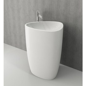 Resim Bocchi Etna Monoblok Lavabo Parlak Beyaz 1075-001-0125 