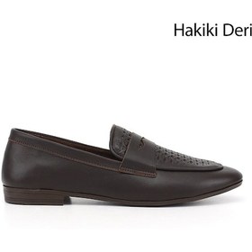 Resim Gönderi(R) Gönderi R Kadın Kahve Antik Baskılı Hakiki Deri Loafer Dyza75645197 Kahve 