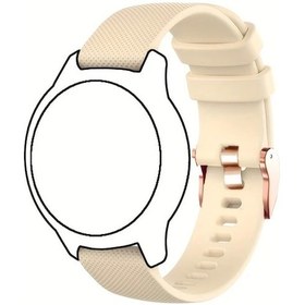 Resim Gaojunshop01 Garmin Venu Sq 2 Plus Vivoactive 3 5 18mm Açılır Kopçalı Silikon Bileklik Light Yellow 