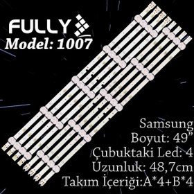 Resim Fully SET-1007=SET-2198 SAMSUNG 49 INC BN96-37774A, BN96-37775A, UE49J5200, UE49N5300, LH49DBJPLGC=49N5300=UE49J5200=49J5200=49J5290=UN50J5000AFXZA=UE49J5200=UN50M5300AF=UN50J5200=UN50J5000=UN50J5300 8 ADET TV LED BAR 