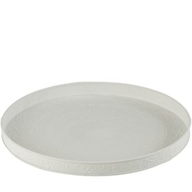 Resim METAL YUVARLAK TEPSİ / BEYAZ 