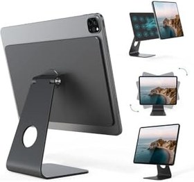 Resim Fogy İpad Air 13 İnç M2 2024 ile Uyumlu Ayarlanabilir Manyetik İpad Standı 360° Dönebilen Alüminyum Tutucu 