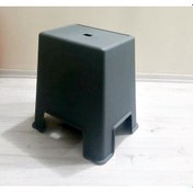 Resim Geseus Büyük Boy Banyo Taburesi Çok Amaçlı Tabure Antrasit Siyah-129 