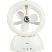 Resim Sunsky Mini USB Şarj Edilebilir Masaüstü Sprey Fan 