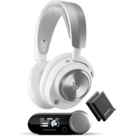 Resim SteelSeries Arctis Nova Pro Beyaz Kablolu/Kablosuz Kulak Üstü Oyuncu Kulaklığı Teşhir 
