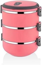 Resim Hanedan Home 3 Katlı Sefer Tası Yemek Termosu (Mavi) 