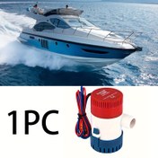 Resim Yüksek Performanslı 1100gph Dalgıç Su Pompası, Yatlar için 12V DC Deniz Bilge Pompası - Dayanıklı PP Malzeme, Beyaz, Su Temini Pompası 