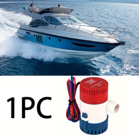 Resim Yüksek Performanslı 1100gph Dalgıç Su Pompası, Yatlar için 12V DC Deniz Bilge Pompası - Dayanıklı PP Malzeme, Beyaz, Su Temini Pompası 