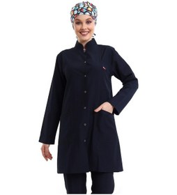 Resim Tesettür Forma Tek Üst Full Çıtçıt - 5511 Bahar Lacivert-6147 