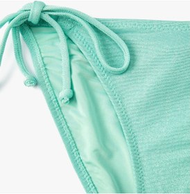 Resim Koton Dokulu Bikini Altı Normal Bel Yanları Bağlama Detaylı Yeşil 3sak00040mm 3SAK00040MM178 Fıstık Yeşili 