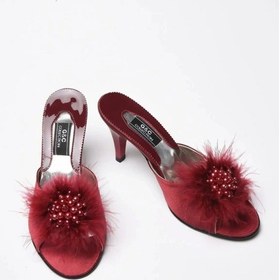 Resim Gc Gelin Terliği Çeyiz Terliği 125 - Bordo 