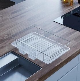 Resim Geseus Home Tek Katlı Tabaklık Bulaşıklık Krom KB003K 