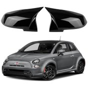 Resim Fiat 500 2014- Araca Özel Batman Yarasa Ayna Kapağı Pianoblack 