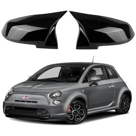 Resim Fiat 500 2014- Araca Özel Batman Yarasa Ayna Kapağı Pianoblack 