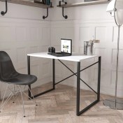 Resim Dekormila Metal Çalışma Masası - Beyaz 
