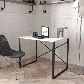 Resim Dekormila Metal Çalışma Masası - Beyaz 