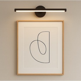 Resim Modern Kablosuz Tak Çalıştır Ledli Pilli Aplik Banyo Tablo Ayna 