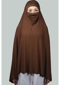 Resim Altobeh Hazır Türban Peçeli Pratik Eşarp Tesettür Nikaplı Hijab - Namaz Örtüsü Sufle (5XL) - Çikolata 