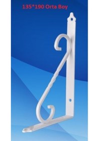 Resim Ferforje Raf Altı Beyaz 135*190 