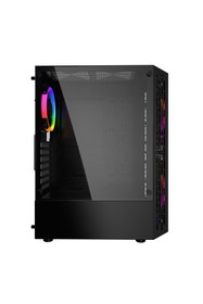 Resim IZOLY Esir 2x Argb(18cm) 1x Argb(12cm) Fanlı Usb 3.0 Temperli Cam Atx Oyuncu Kasası 