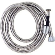 Resim Duş Hortumu Spiral Çift Örgü Kenetli 150cm Gümüş 