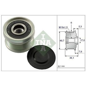 Resim INA 535013410 ALTERNATÖR KASNAĞI SPRINTER 95-06 