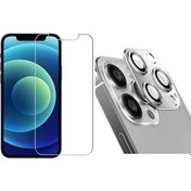 Resim Iphone 13 Pro Max Uyumlu Nano Micro Temperli Ekran Koruyucu Ve Kamera Lens Koruyucu 