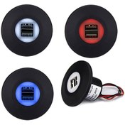 Resim YEO Çift Usb Işıklı Araç Şarj Soketi 12-24v 4.2a 