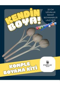 Resim Lale Boyama - Boyama Seti Ve Boyanabilir Lale Seti Çizgi Karakter 