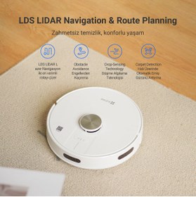 Resim Ezviz Re4 Akıllı Robot Süpürge Mop + Süpürme 