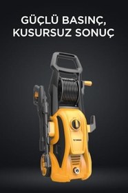 Resim Torima HPC-01 Sarı Yüksek Basınçlı Oto, Halı, Bahçe Temizleme ve Yıkama Makinesi - 2000W, 150 Bar 