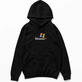 Resim Windows XP - Hoodie - S / Siyah 