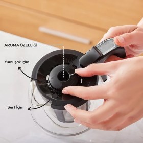 Resim Karaca 5 In 1 Konuşan Cam Demlikli Kahve ve Çay Makinesi 