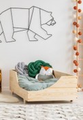 Resim MiniWood Markaawm Unisex Montessori Karyola Ahşap Beşik 