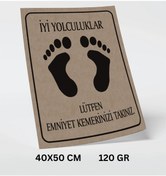 Resim Yıldırım Ofset Matbaacılık 40x50 Cm 120gr 1000 Adet Paketli Esmer Kalın Gramaj Oto Kağıt Paspas Standart Boy 