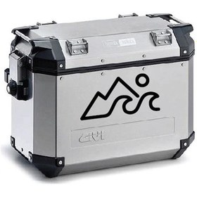 Resim Dağ Desenli Motosiklet Çanta Sticker Etiket Modeli - 2 