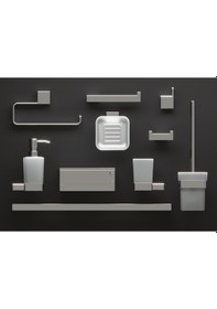 Resim Line Bathroom Moon Bornoz Askılık 127102 İkili Krom Krom 