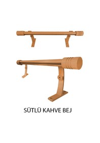 Resim Perdemix 20 Mm Kornişli Dekoratif Alüminyum Tek Raylı Rustik Perde Askısı 