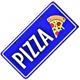 Resim Pızza Yazılı Sök-tak-pratik Vantuzlu Yeni Nesil Dekor Plaka 