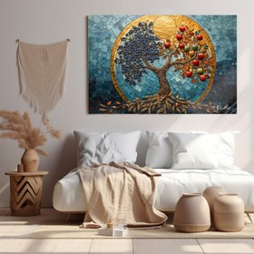 Resim İki Çeşit Ağaç - 120x80 ( Çok Satan ) 