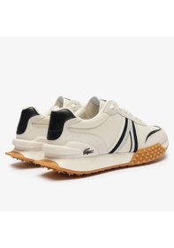 Resim Lacoste L-spin Deluxe Leather Mens Sneaker Hakiki Deri Erkek Günlük Spor Ayakkabı Krem Krem 