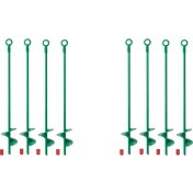 Resim 18 Inç Zemin Ankraj Kiti Helix Toprak Toprak Çapası Kamp Çadırı Için Ağır Hizmet Kulübesi Çapa Kancası Kanopi Salıncak Setleri 8 Pcs (Yurt Dışından) 