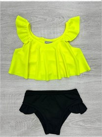 Resim My Kids Wear Fırfır Detaylı 2 Li Mayo Takım Sarı 